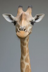 Fototapeta premium Curious Giraffe Portrait