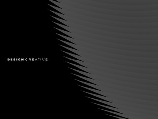 Abstract futuristic dark black background with wave design. Realistic 3d wallpaper with luxurious flowing lines. Perfect background for posters, websites, brochures, banners, applications, etc.