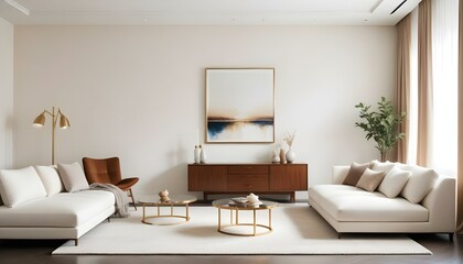 Photo interior modern design room 3d illustration