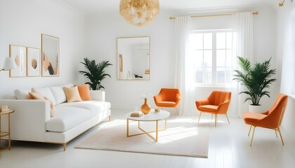Photo interior modern design room 3d illustration