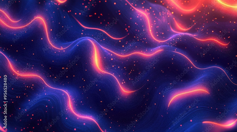 Leinwandbilder Abstract geometric cosmic background with a 3D cartoon rendering of a galaxy pattern Suitable for backgrounds wallpapers slide presentations and more