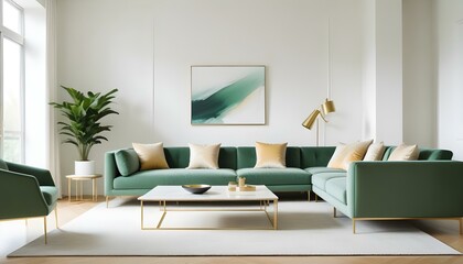 Photo interior modern design room 3d illustration
