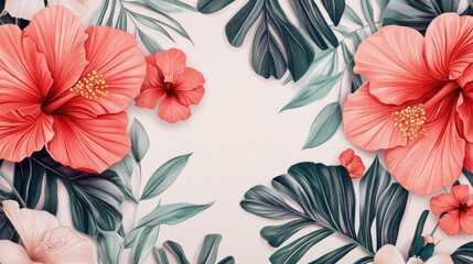 Floral themed invitation design