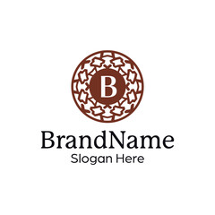 Classic Floral Insignia Template for Timeless Branding