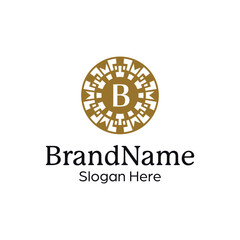Classic Floral Insignia Template for Timeless Branding