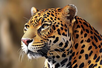 Obraz premium Close Up Portrait of a Majestic Leopard
