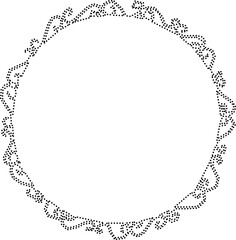 Circle frames. Decorative vintage frames and border