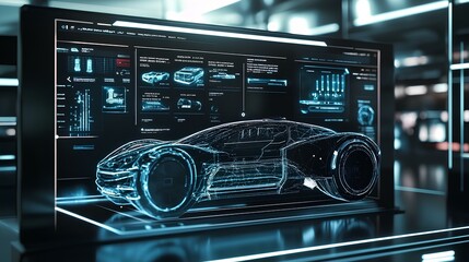 Fototapeta premium A futuristic user-friendly design