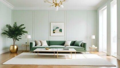 Fototapeta premium Photo interior modern design room 3d illustration