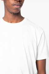 Png t-shirt transparent mockup men’s apparel studio shoot