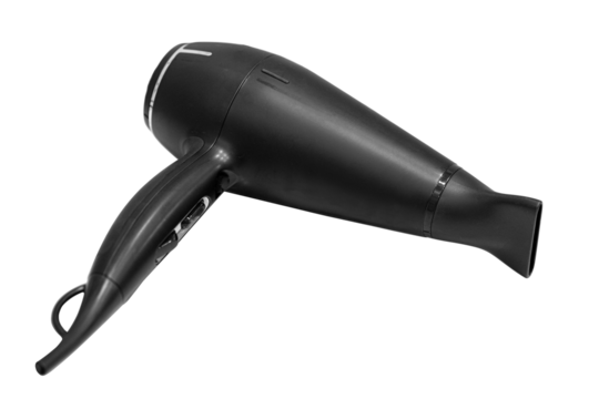 black hair dryer
