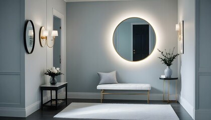 Photo interior modern design room 3d illustration