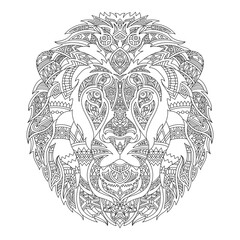 Png lion element, transparent background