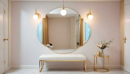 Photo interior modern design room 3d illustration