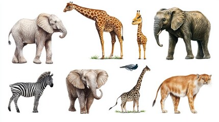 African Wildlife Illustration