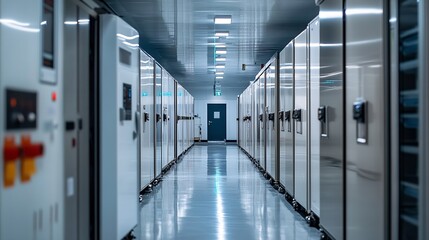 Industrial production line of a refrigerator manufacturing plant Translation WARNING Danger Prohibit reach into : Generative AI