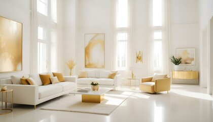 Fototapeta premium Photo interior modern design room 3d illustration