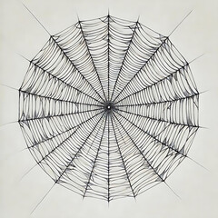 Obraz premium spider on web, generative ai
