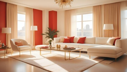 Photo interior modern design room 3d illustration