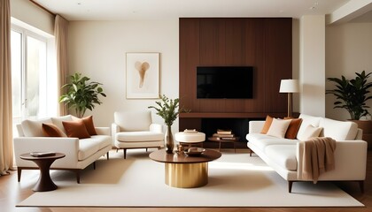 Obraz premium Photo interior modern design room 3d illustration