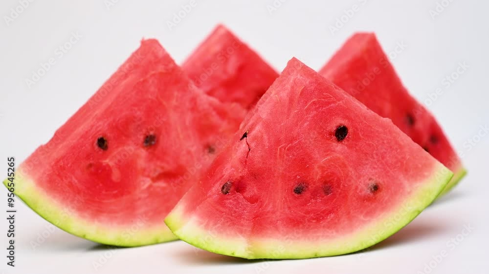 Sticker cut watermelon