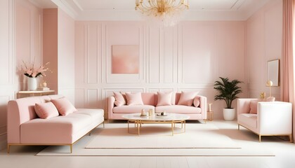 Fototapeta premium Photo interior modern design room 3d illustration