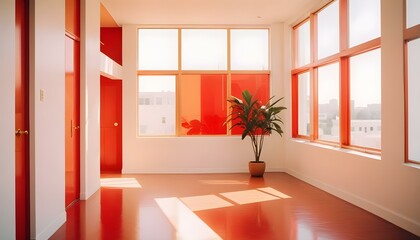 Fototapeta premium Photo interior modern design room 3d illustration