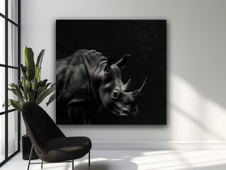 nashorn, gemälde, poster, motiv, deko, wanddeko, wand, hund, tier, abbildung, cartoons, vektor, haustier, spaß, katze, bauernhof, black, horse, natur, säugetier, hübsch, design, tier, büro, komisch, k