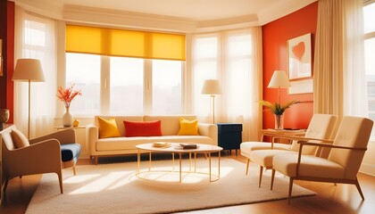 Photo interior modern design room 3d illustration