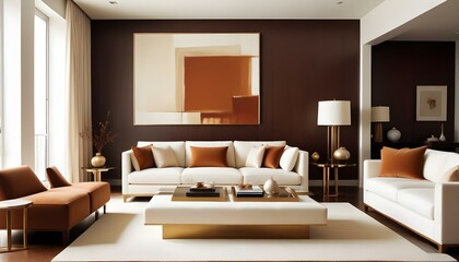 Fototapeta premium Photo interior modern design room 3d illustration