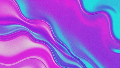 Obraz premium 3D purple hologram background with shiny, grainy, noise effect. abstract purple and blue fluid shapes against a light background