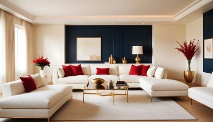 Photo interior modern design room 3d illustration