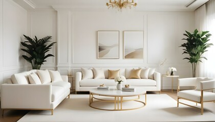 Fototapeta premium Photo interior modern design room 3d illustration