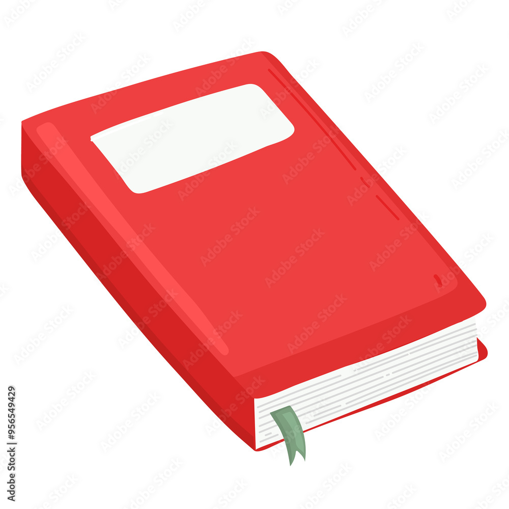 Sticker Red book png sticker, cute illustration, transparent background