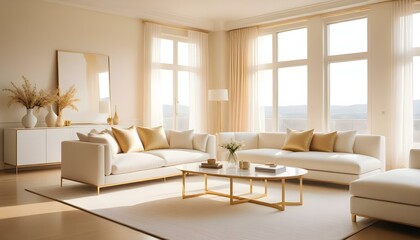 Fototapeta premium Photo interior modern design room 3d illustration