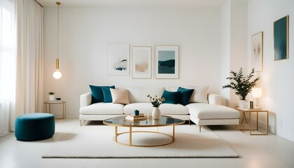 Photo interior modern design room 3d illustration