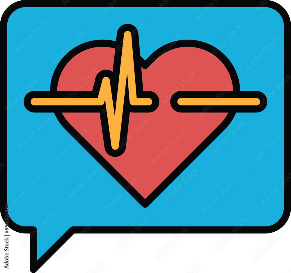 Poster a heart with a line through it and a red line through it
