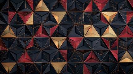 Discuss the use of geometric patterns in digital wallpapers and backgrounds.
