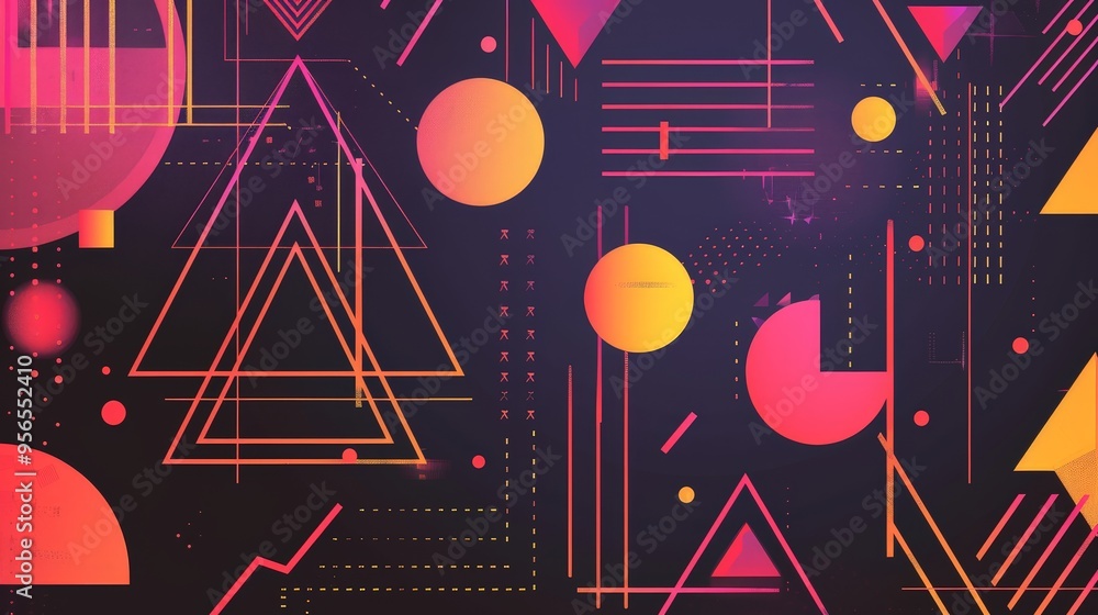 Poster discuss the use of geometric patterns in motion graphics.