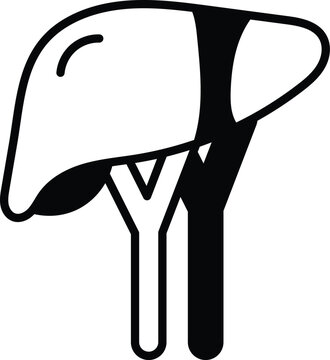 recommend clip art: A cartoon drawing of a liver with veins