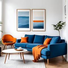 modern living room with sofa