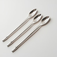 Cute Pastel Silver Meat Thermometer - Minimalist Design 3D Illustration