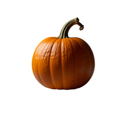 Two pumpkin isolated on a transparent background. Ai generative