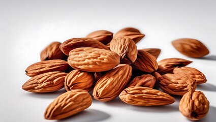 Obraz premium Almonds, close up shot of dry fruit