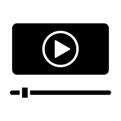 Video glyph icon