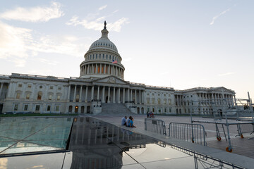 Back of United States Capitol Afternoon in Washington DC