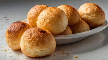 Fototapeta premium Po_de_Queijo_A_few_goldenbrown