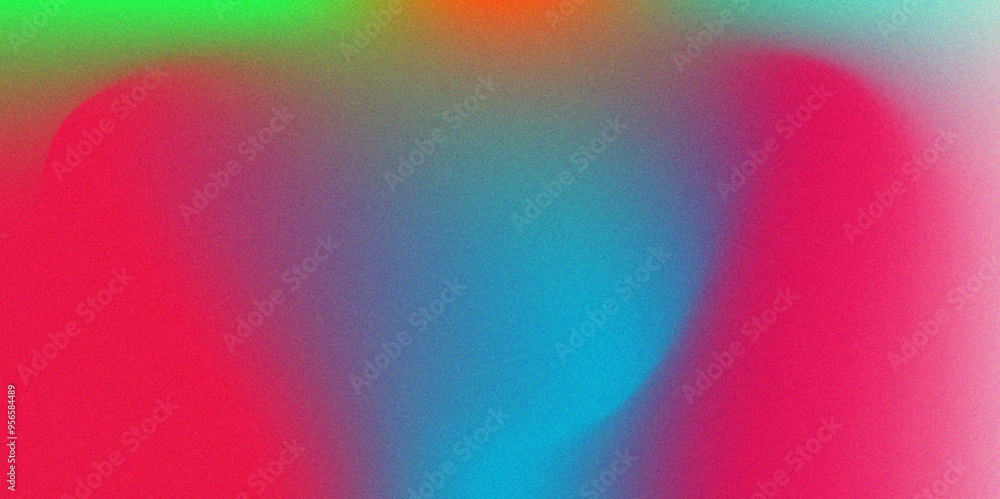Leinwandbilder Vibrant Abstract Gradient Design – Dynamic Multicolor Blend for Modern Art, Digital Backgrounds, and Creative Design Projects. Fluid grainy gradient background, vibrant color