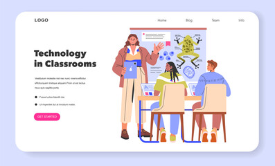 Knowledge For All. Flat Vector Illustration