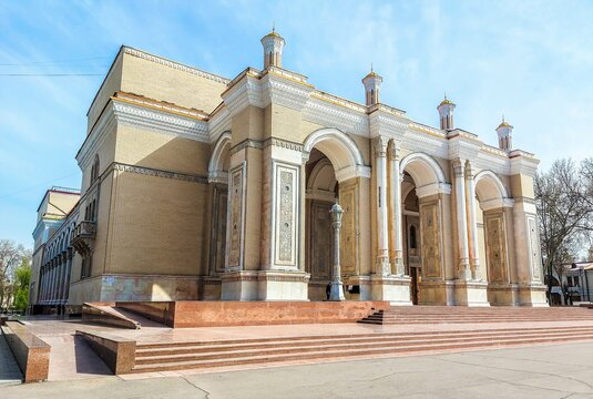 The Navoi Theater ( "Alisher Navoi State Academic Big Theatre"), the national opera theater in Tashkent, Uzbekistan.
